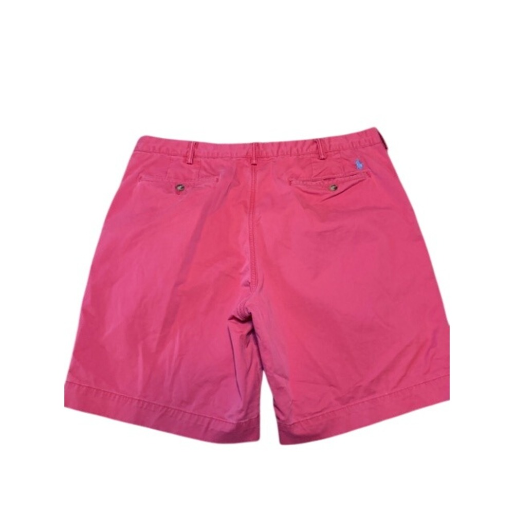Polo Ralph Lauren Men Coral Stretch Cotton Twill Chino Shorts Size 40 Flat Front - Picture 2 of 8